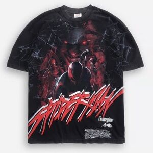 CIVILREGIME X MARVEL SPIDER-MANS RATH T-SHIRT BLACK WASH - M